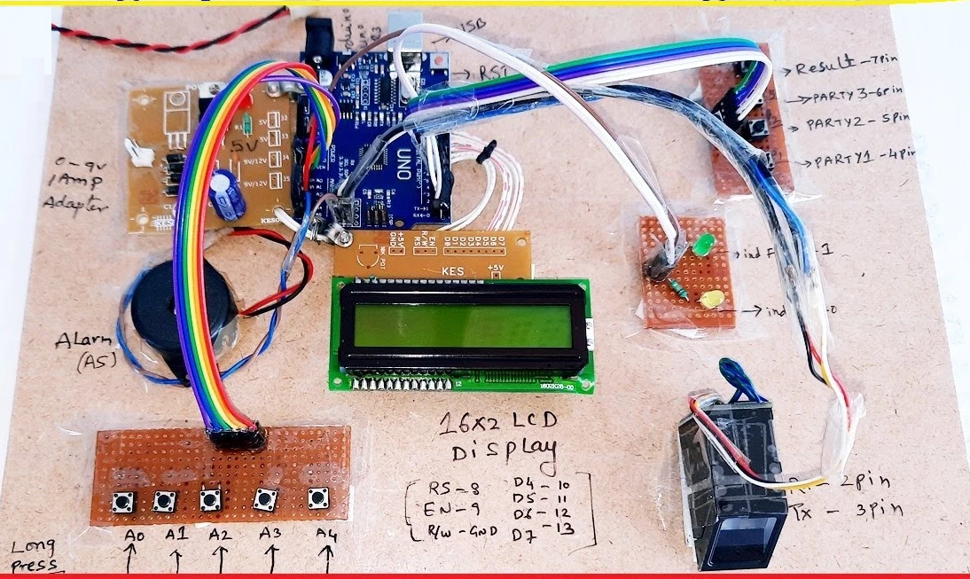 Image for Project Smart Electronic Voting Machine (EVM)